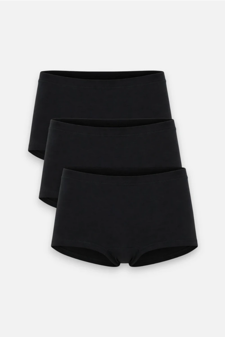 Girls Boxer (Pack of 3) - Black - Savys Retail -
