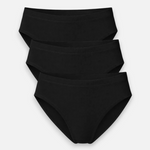 Girls Brief (Pack of 3) - Black - Savys Retail -