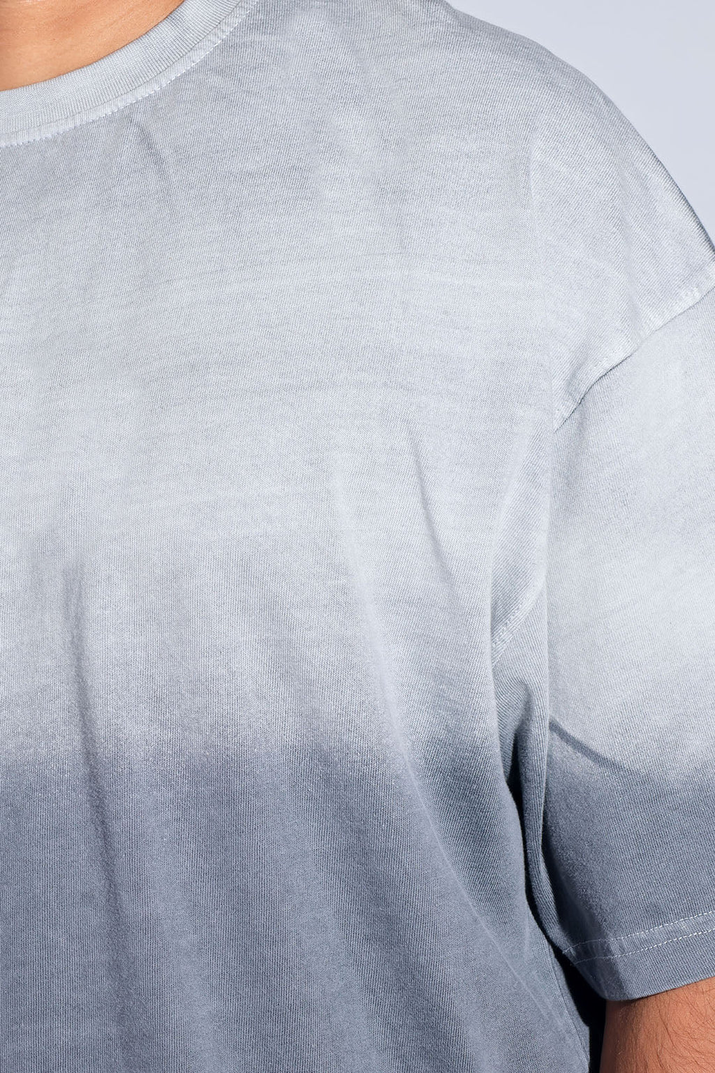 Grey Sunburn Washed Oversized Tee - Savys - 