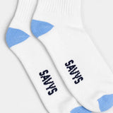Half Cushioned Retro Check Crew Socks (1 Pair) – Sky - Savys Retail -