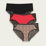 Lace Brief For Women (Pack of 3) - Savys - 
