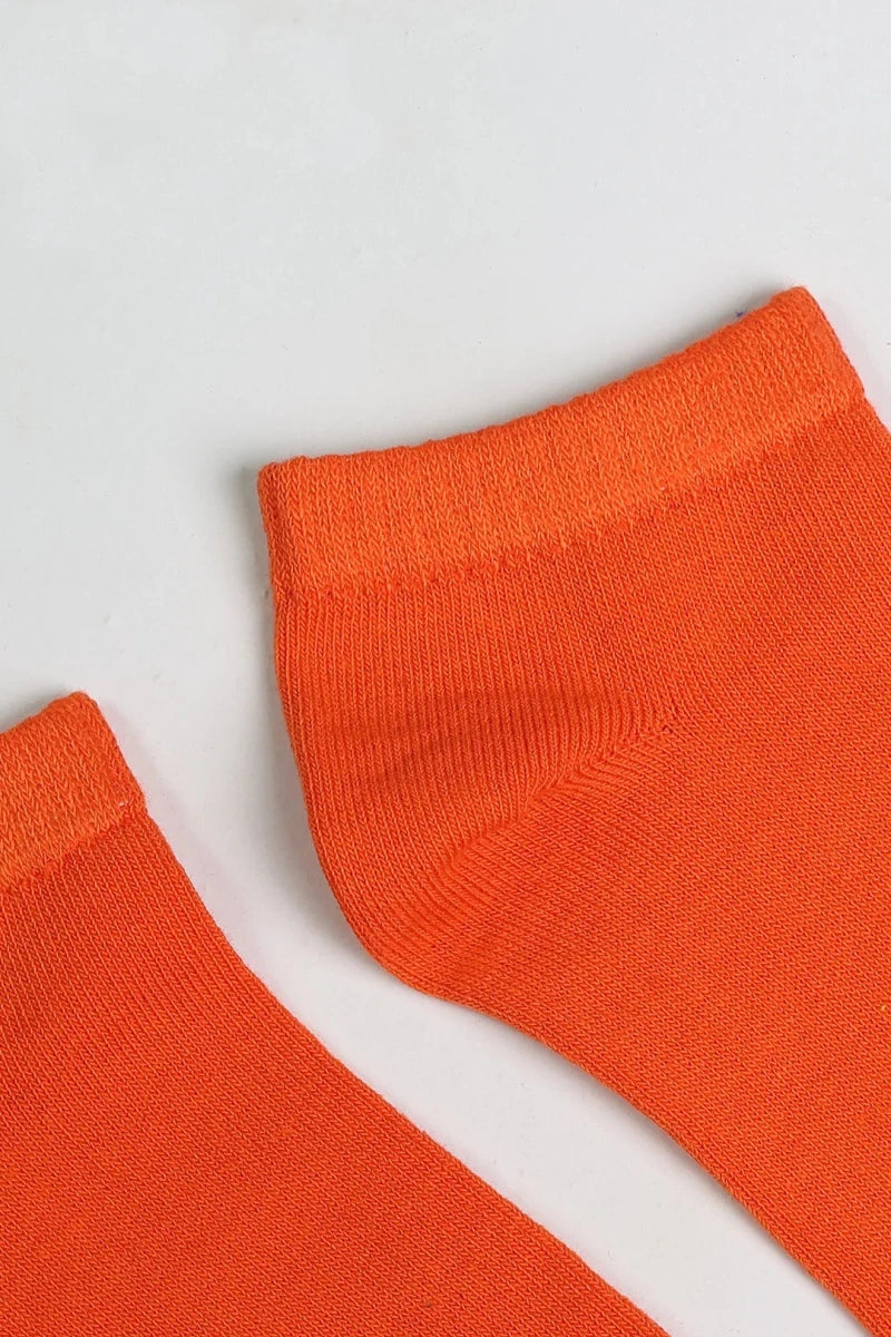 Low Cut Socks (1 Pair) – Vivid Orange - Savys Retail -