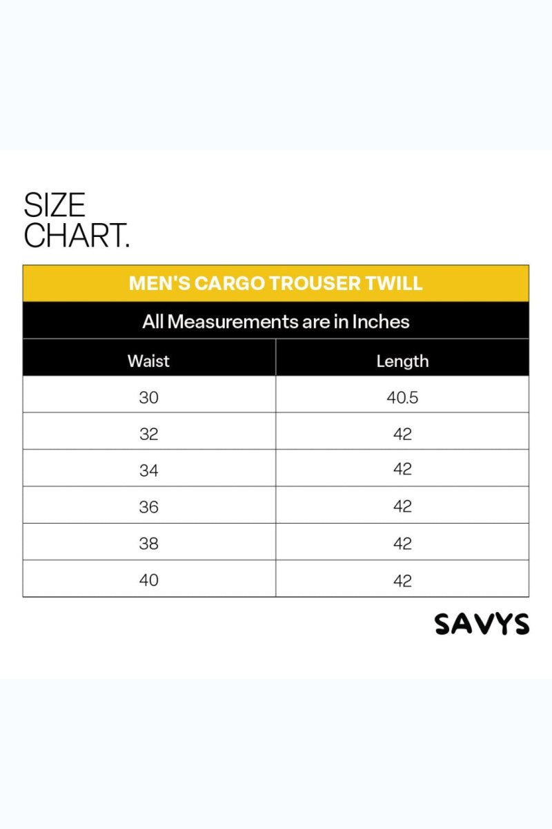 Men Cargo Trouser 8 Pockets - Savys Retail -