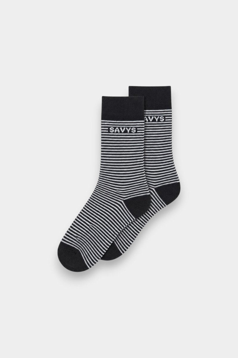 Men Classic Stripe Crew Socks (1 Pair) - Savys Retail - 