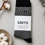 Men Classic Stripe Crew Socks (1 Pair) - Savys Retail - 