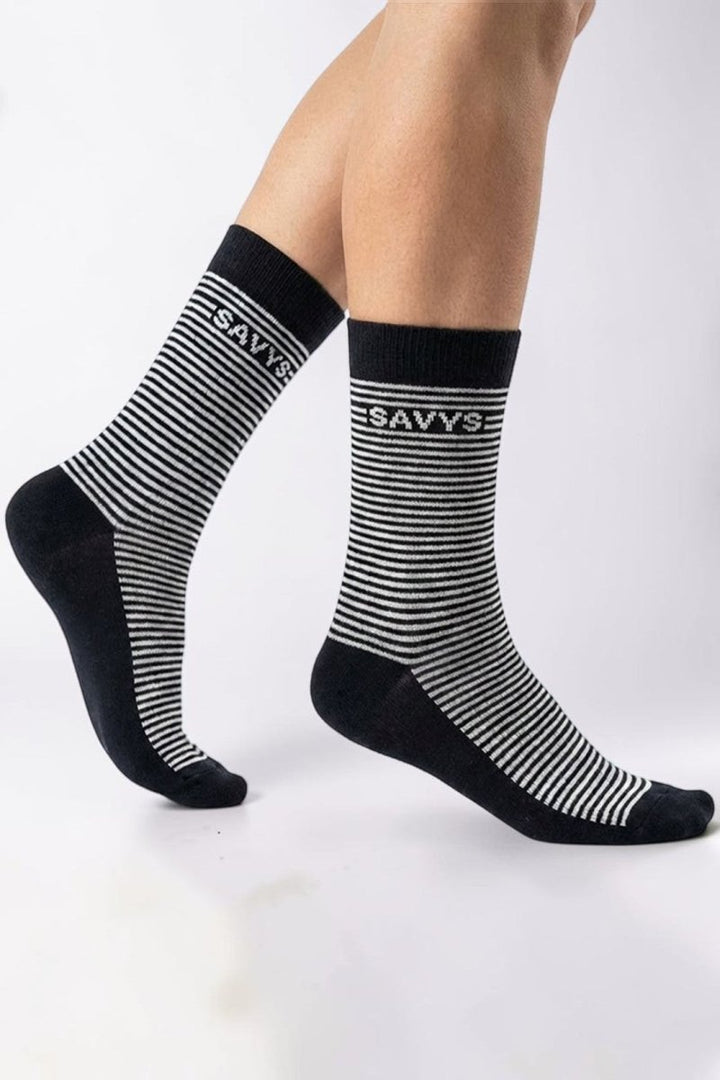 Men Classic Stripe Crew Socks (3 Pair) - Savys Retail -