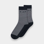 Men Classic Stripe Crew Socks (3 Pair) - Savys Retail - 