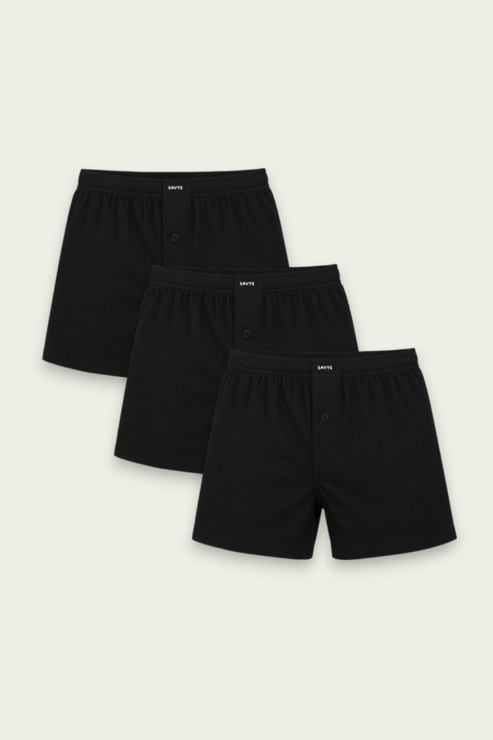 Men Cotton Boxer (Pack of 3) - Savys - 