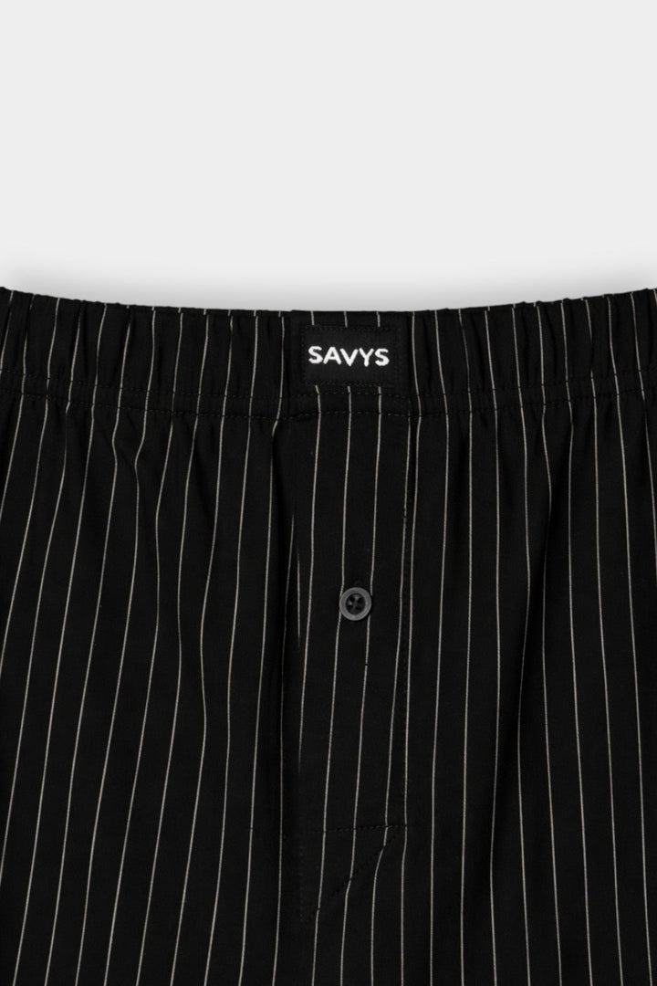 Men Cotton Boxer (Pack of 3) - Black Pinstriped - Savys Retail - 