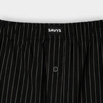 Men Cotton Boxer (Pack of 3) - Black Pinstriped - Savys Retail - 
