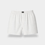 Men Cotton Boxer (Pack of 3) - White Pinstriped - Savys Retail - 