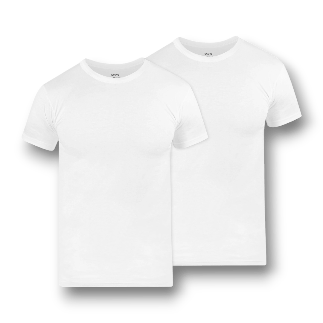 Men Crew Neck Undershirt (Pack of 2) - Savys - 