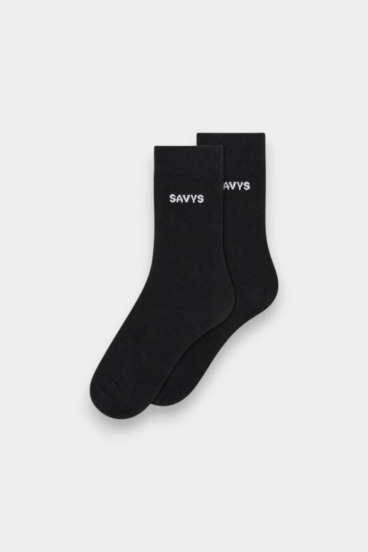 Men Essential Crew Socks (1 Pair) – Black - Savys Retail - 