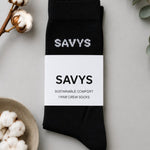 Men Essential Crew Socks (1 Pair) – Black - Savys Retail - 