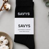 Men Essential Crew Socks (1 Pair) – Black - Savys Retail - 