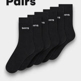 Men Essential Crew Socks (3 Pairs) – Black - Savys Retail - 