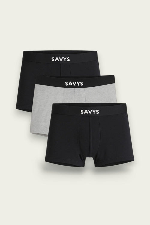 Men Logo Boxershort Underwear (Pack of 3) - Savys - 