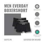 Men Logo Boxershort Underwear (Pack of 3) - Savys Retail - 