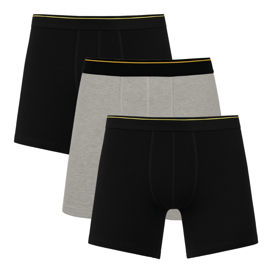 Men Long Leg Boxer Brief (Pack of 3) - Savys - 