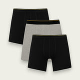 Men Long Leg Boxer Brief (Pack of 3) - Savys - 