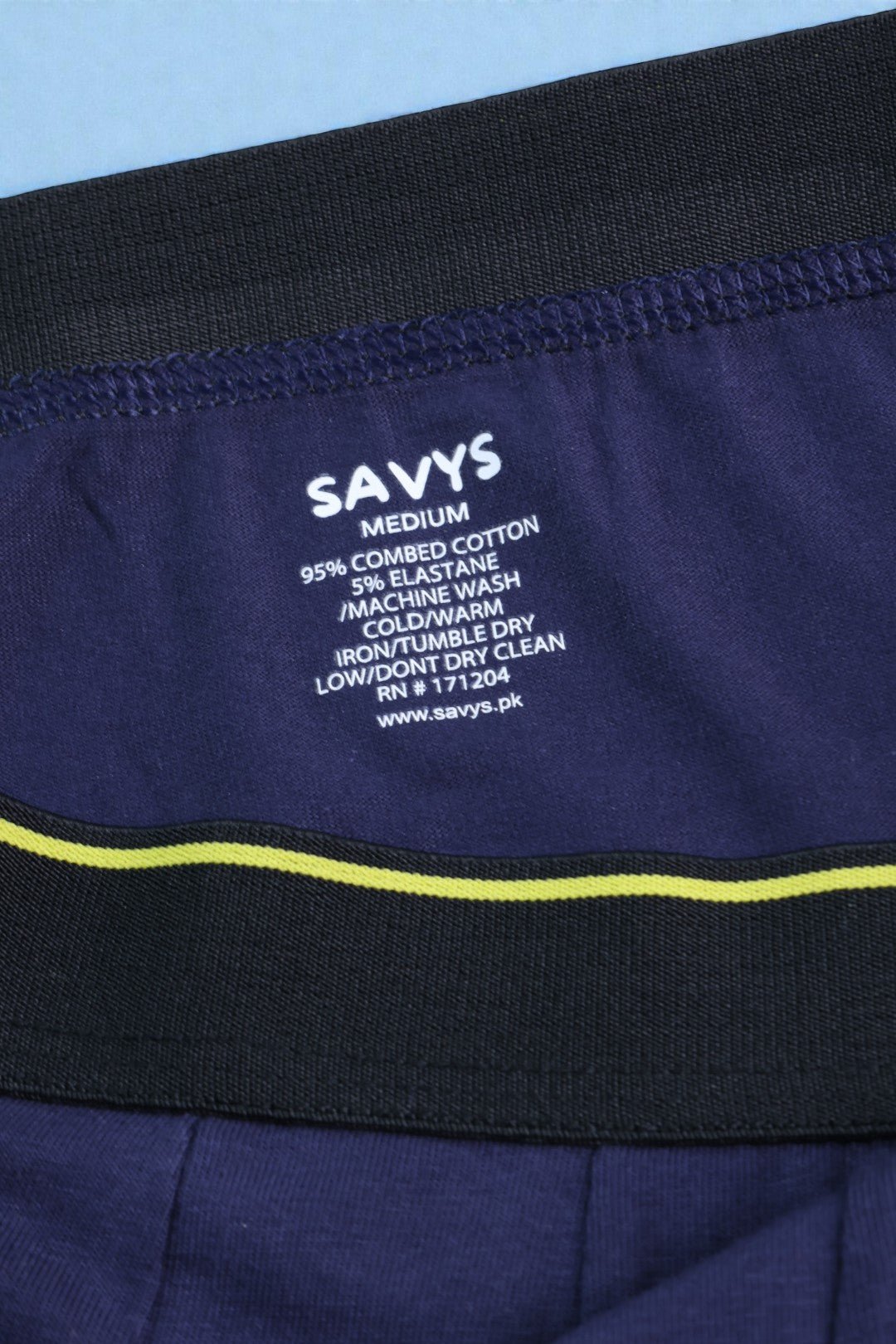 Men Long Leg Boxer Brief (Pack of 3) - Navy / Blue Stripes - Savys Retail - 