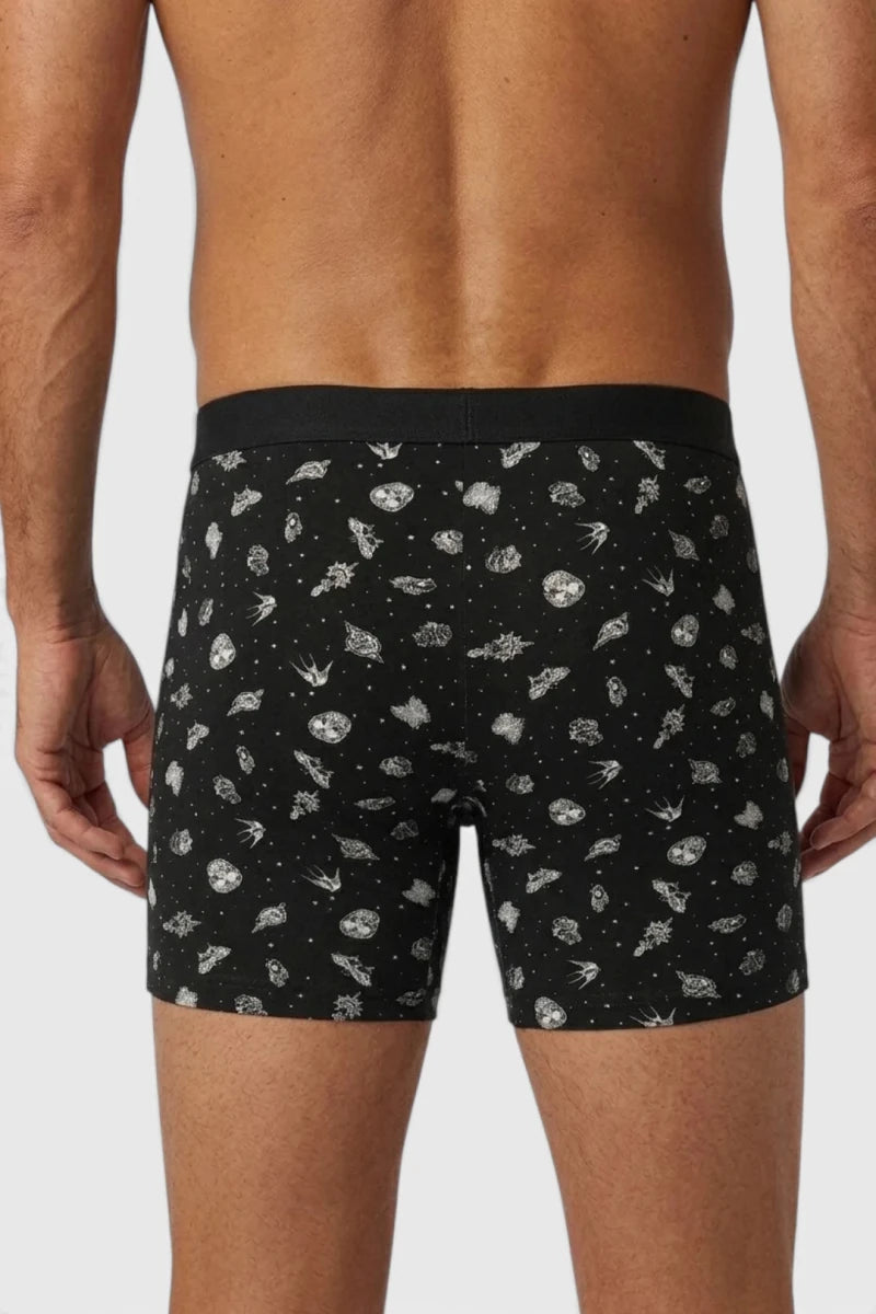 Men Long Leg Boxer Brief (Pack of 3) - Stellar Space - Savys Retail -