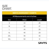 Men Oversized T Shirt - Savys Retail -