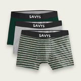 Men Printed Boxershort Underwear (Pack of 3) - Savys - 