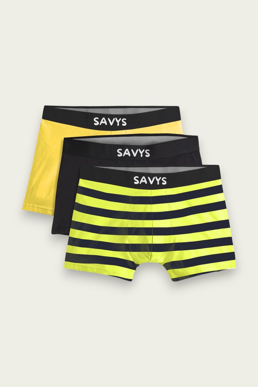 Men Printed Boxershort Underwear (Pack of 3) - Savys - 