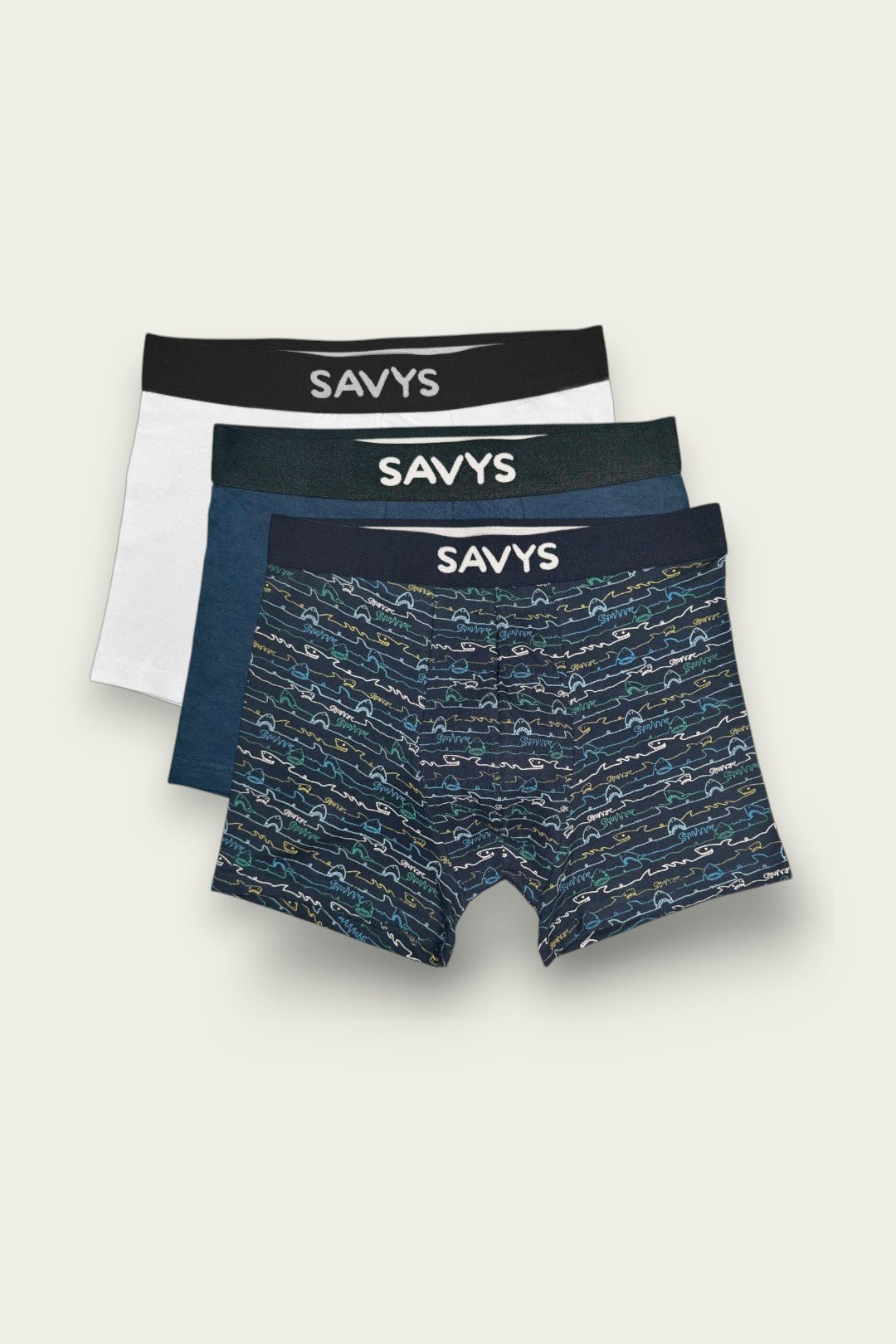 Men Printed Boxershort Underwear (Pack of 3) - Savys - 