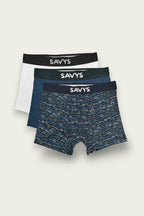 Men Printed Boxershort Underwear (Pack of 3) - Savys - 