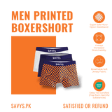 Men Printed Boxershort Underwear (Pack of 3) - Savys - 