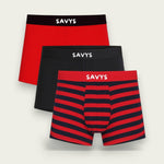 Men Printed Boxershort Underwear (Pack of 3) - Savys - 
