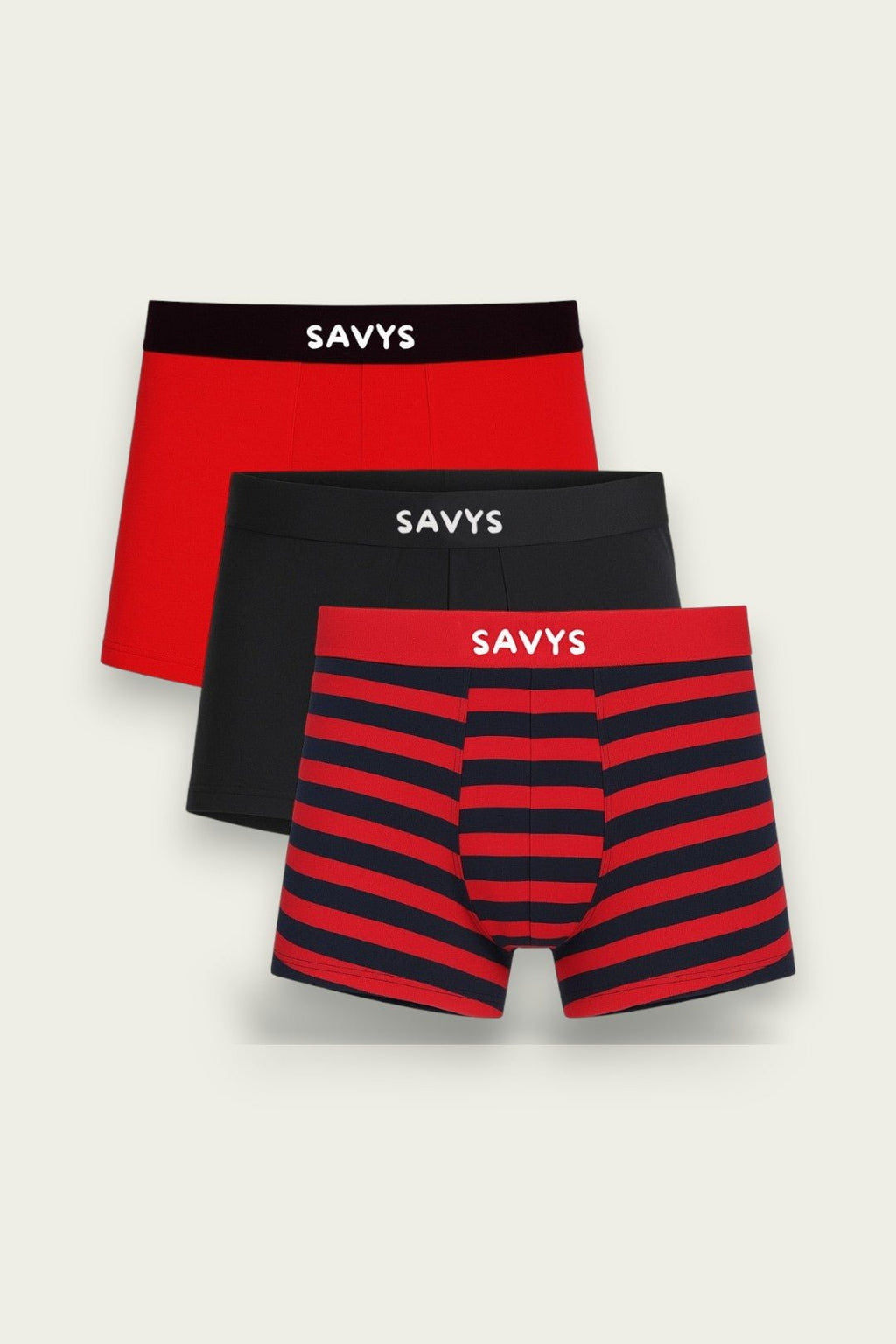 Men Printed Boxershort Underwear (Pack of 3) - Savys - 