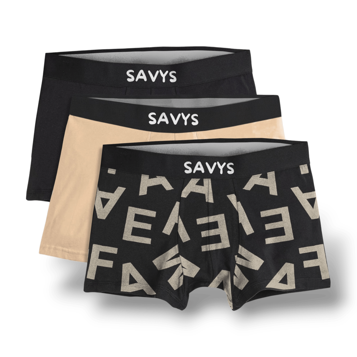 Men Printed Boxershort Underwear (Pack of 3) - Savys - 