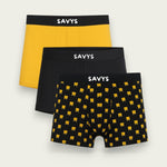 Men Printed Boxershort Underwear (Pack of 3) - Savys - 
