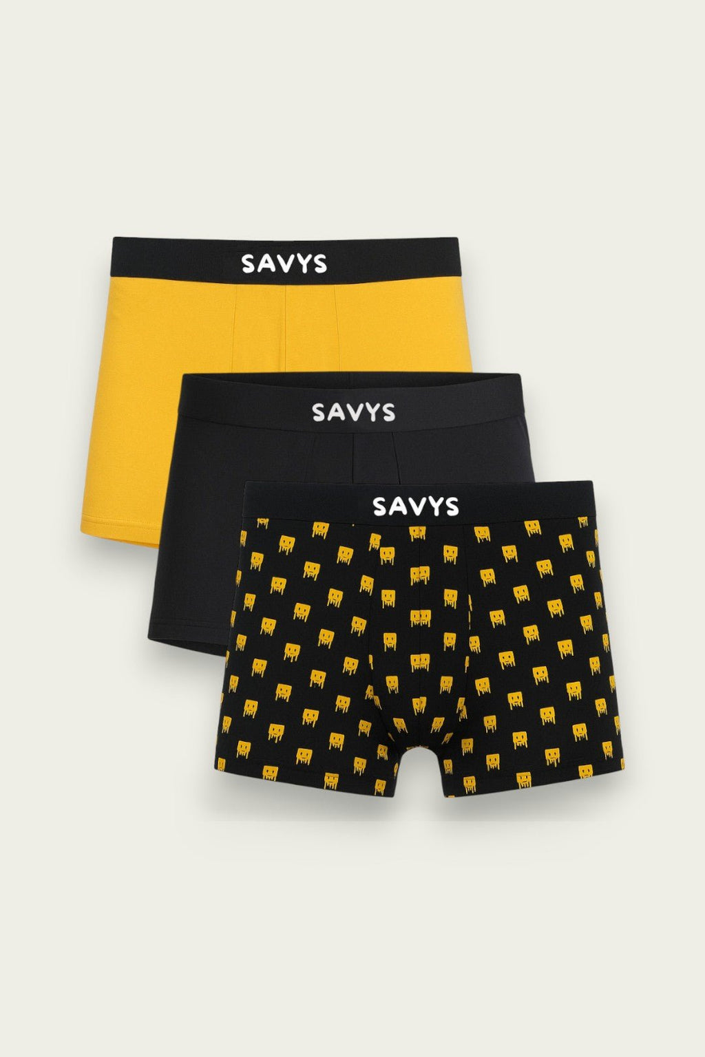 Men Printed Boxershort Underwear (Pack of 3) - Savys - 