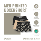Men Printed Boxershort Underwear (Pack of 3) - Savys Retail - 
