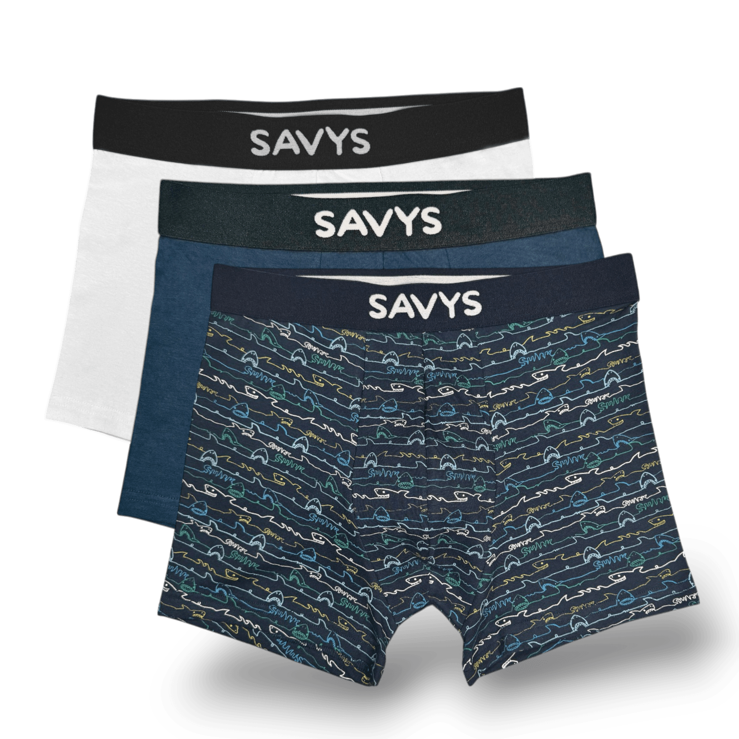 Men Printed Boxershort Underwear (Pack of 3) - Savys - 