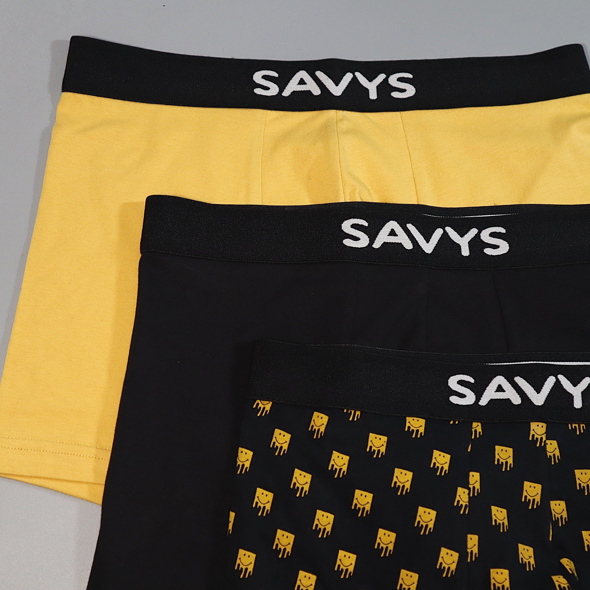 Men Printed Boxershort Underwear (Pack of 3) - Savys - 