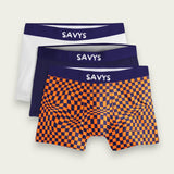 Men Printed Boxershort Underwear (Pack of 3) - Savys - 