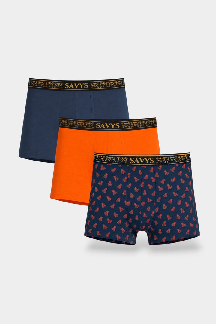 Men Printed Boxershort Underwear (Pack of 3) - Shuttle - Savys Retail - 