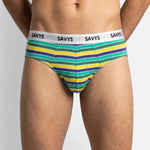 Men Printed Brief Underwear (Pack of 3) - Green Pulse - Savys Retail -