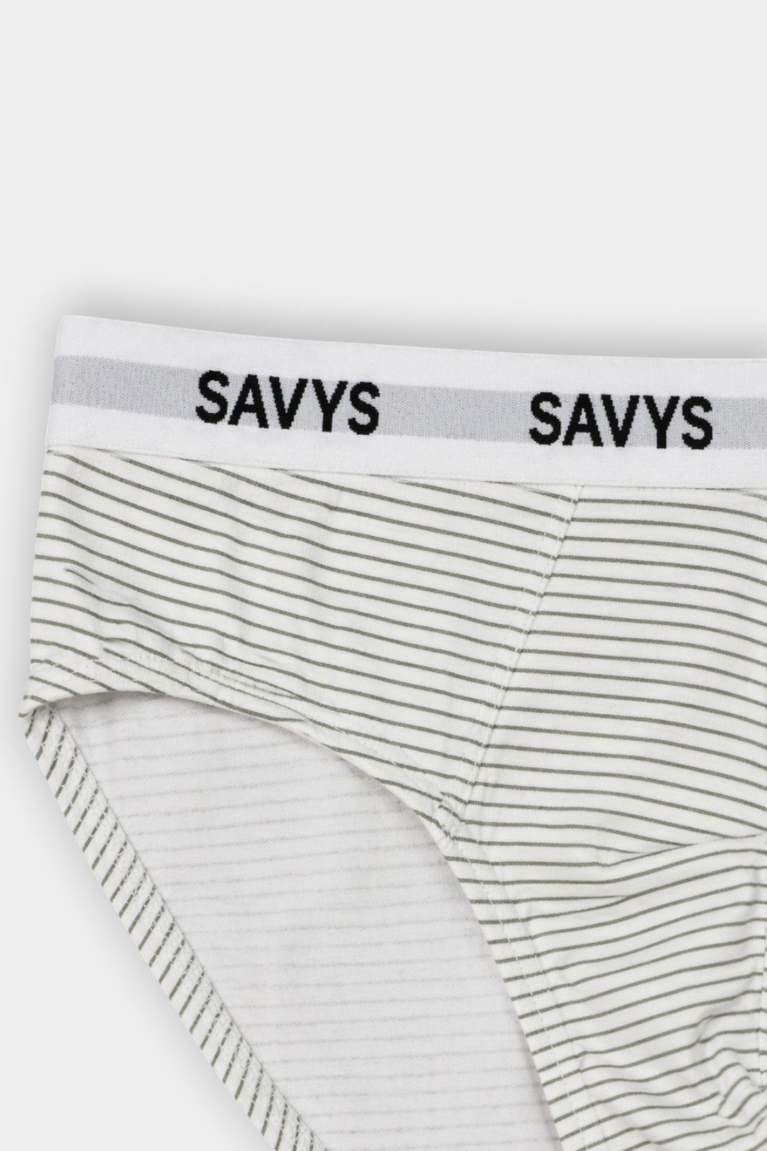 Men Printed Brief Underwear (Pack of 3) - Olive Stripe - Savys Retail - 