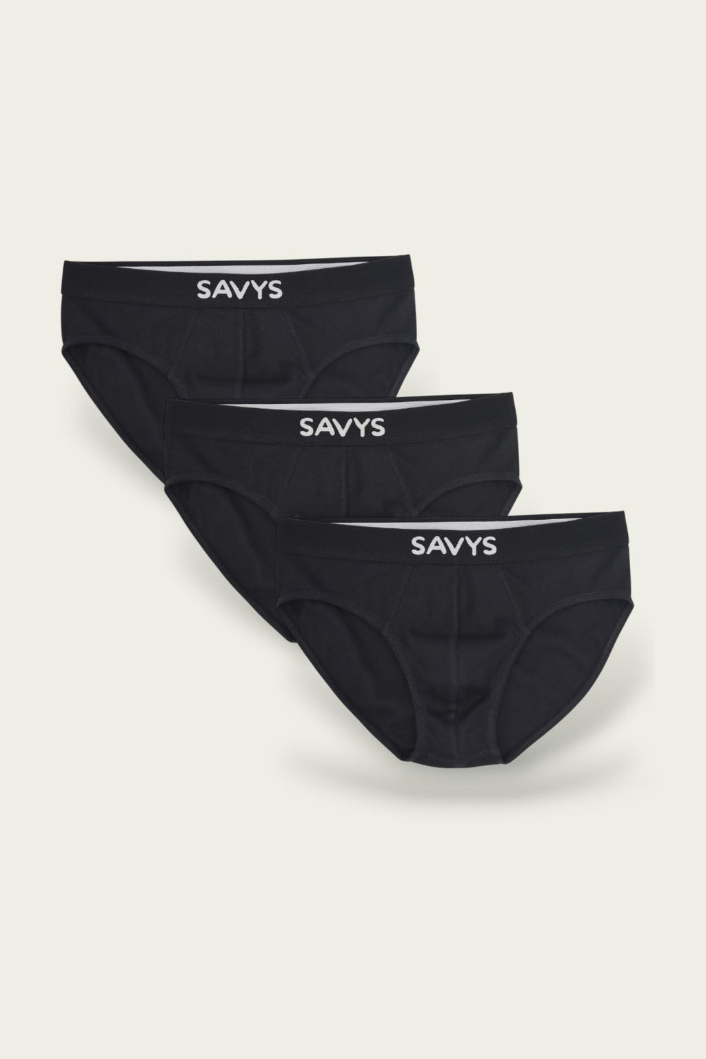Men Ribbed Brief Underwear (Pack of 3) - Savys - 