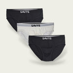 Men Ribbed Brief Underwear (Pack of 3) - Savys - 
