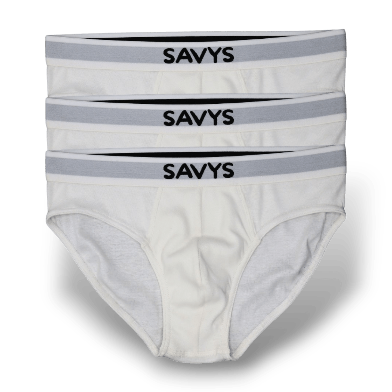 Men Ribbed Brief Underwear (Pack of 3) - Savys - 