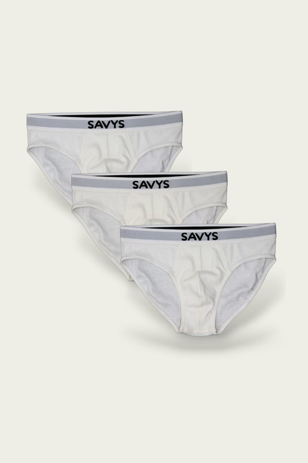 Men Ribbed Brief Underwear (Pack of 3) - Savys - 