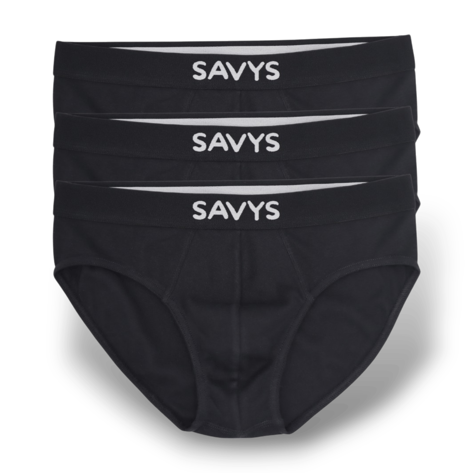 Men Ribbed Brief Underwear (Pack of 3) - Savys - 