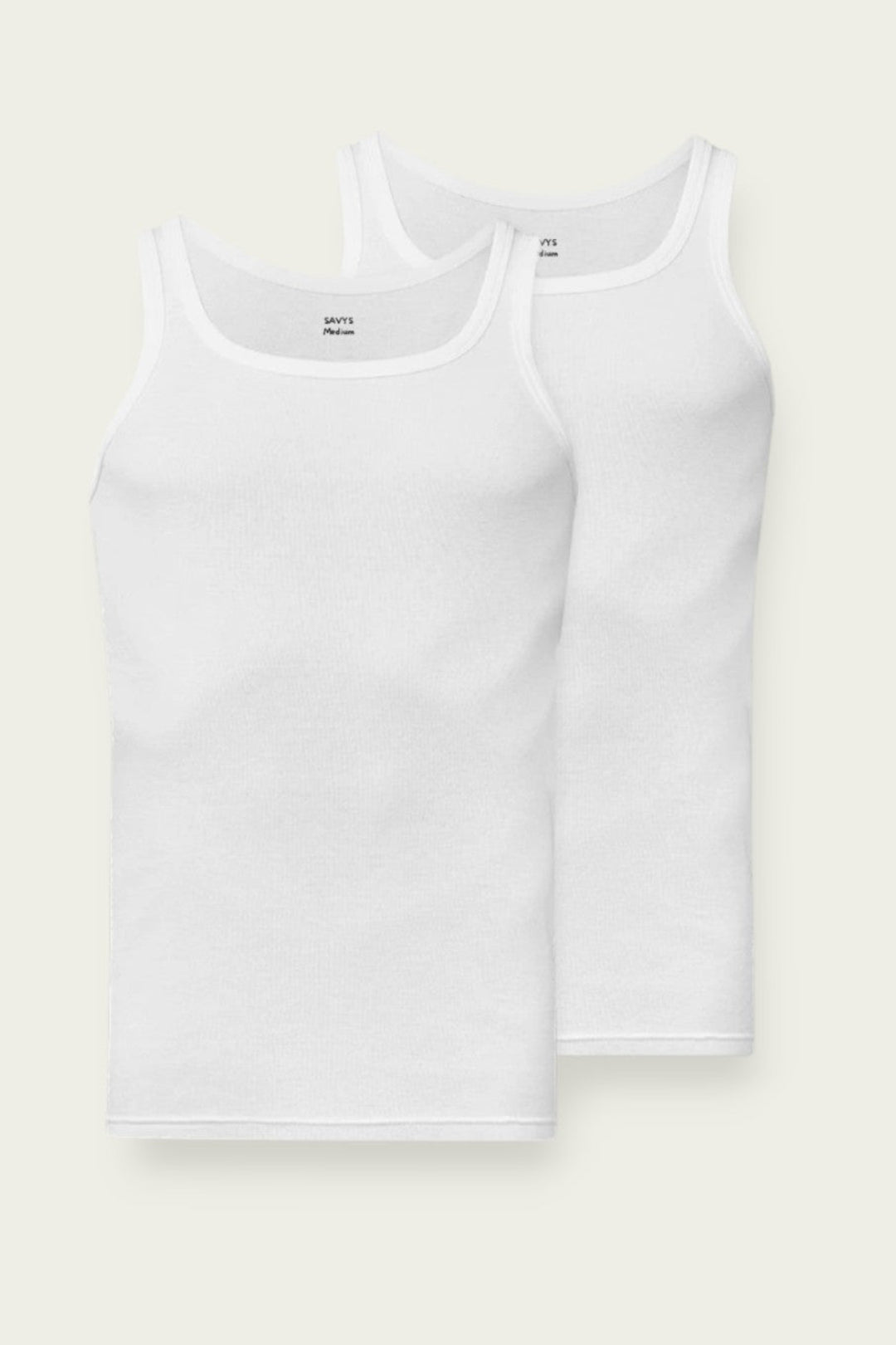 Men Ribbed Tank Top (Pack of 2)